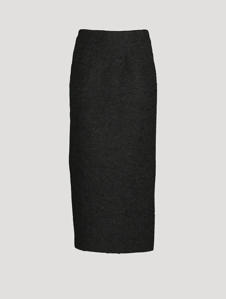 Bouclé Pencil Skirt