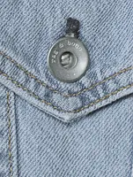 Cotton And Linen Oversized Denim Jacket