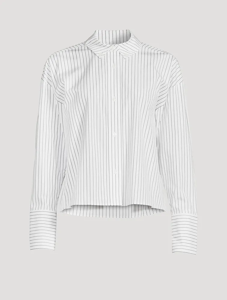 Pulau Cotton Poplin Shirt Stripe Print