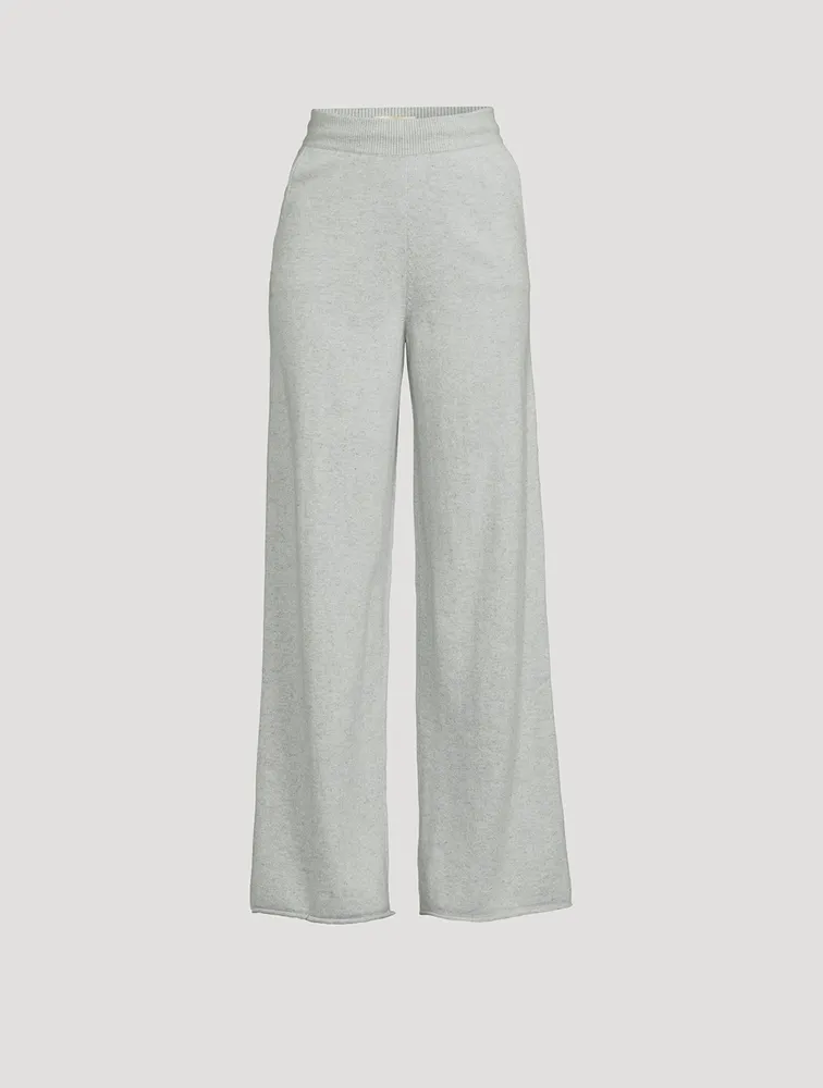 Tioman Wide-Leg Cashmere Joggers