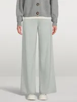 Tioman Wide-Leg Cashmere Joggers