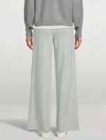 Tioman Wide-Leg Cashmere Joggers