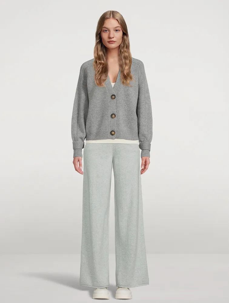 Tioman Wide-Leg Cashmere Joggers