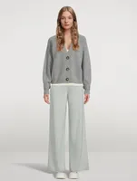 Tioman Wide-Leg Cashmere Joggers