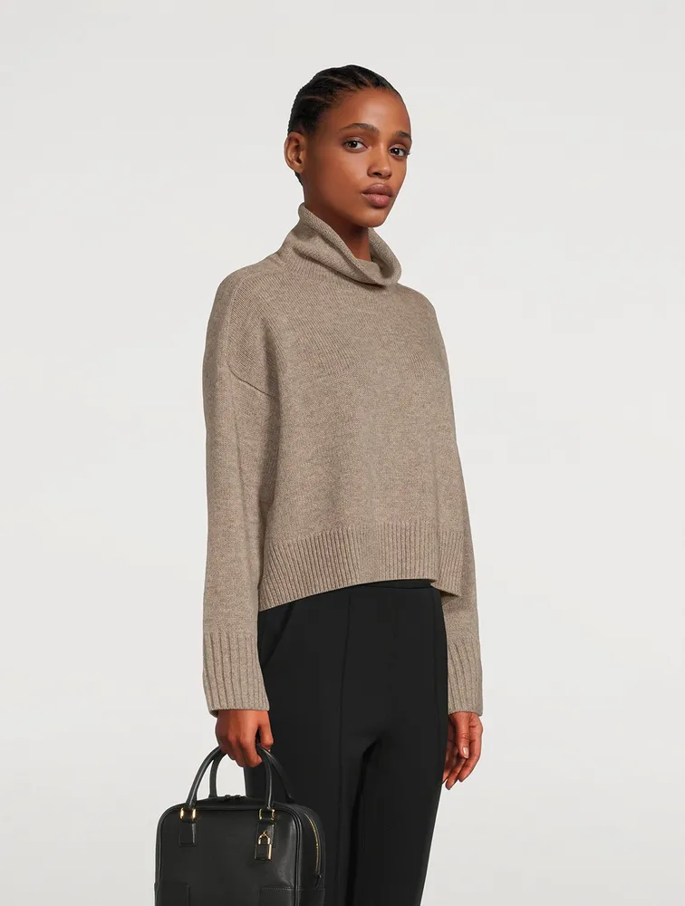 Stintino Oversized Wool And Cashmere Turtleneck Sweater