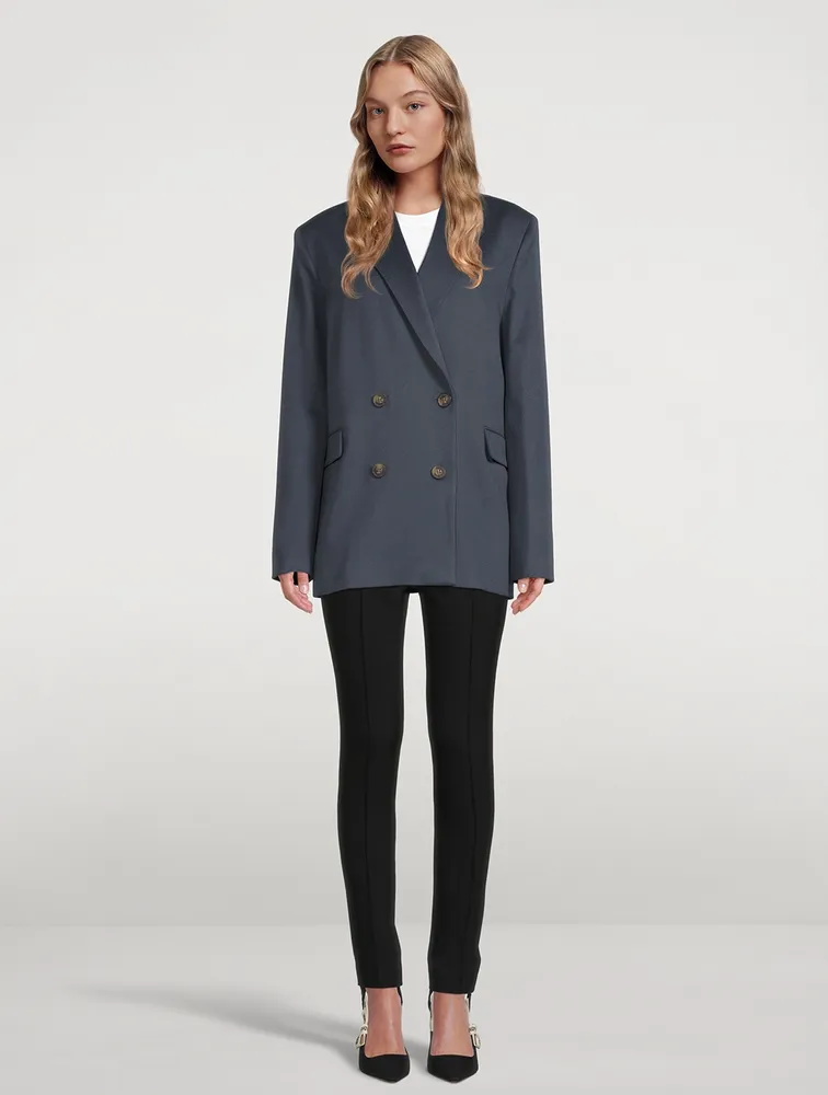 Viuva Wool Double-Breasted Blazer