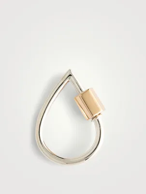 Droplock Silver And 14K Gold Lock