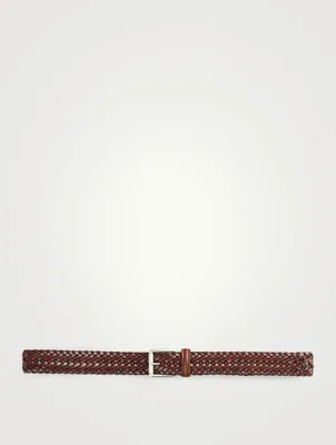 Woven Leather Belt