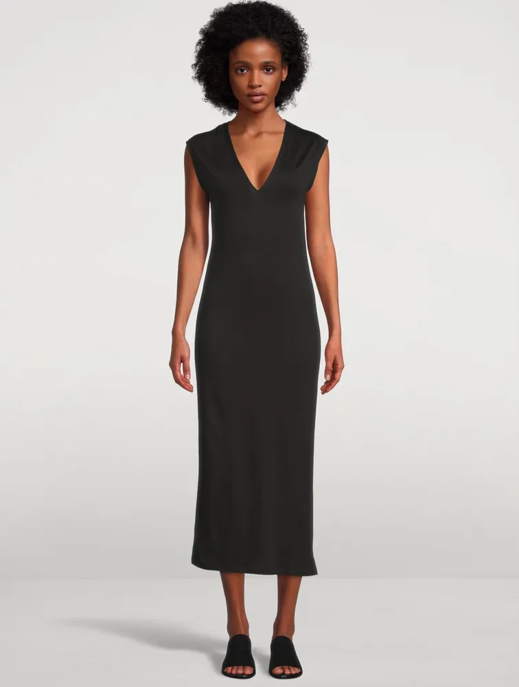 Le Muscle V-Neck Midi Dress
