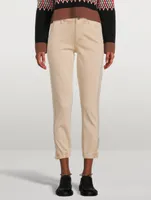 Mayslie Jogger Pants With Grosgrain Stripe