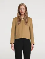 Lambswool Crop Zip Jacket