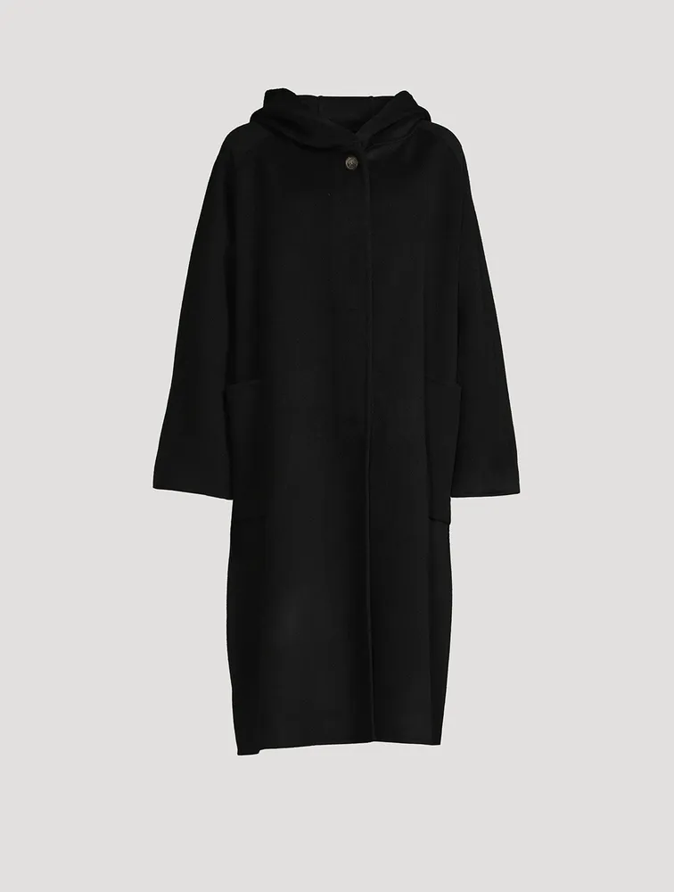 Rahul Lambswool Hooded Coat