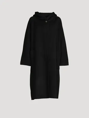 Rahul Lambswool Hooded Coat