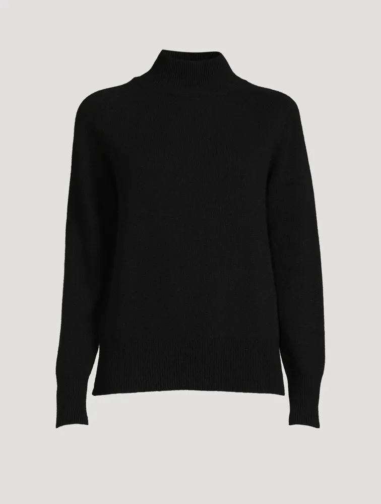 Wool And Cashmere Mockneck Sweater