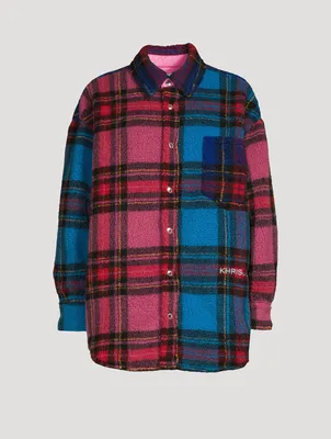 Puff Pile Shirt Check Print