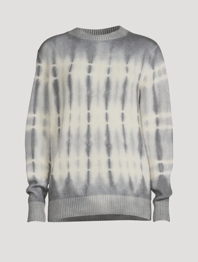 Wire Cashmere Sweater Tie-Dye Print