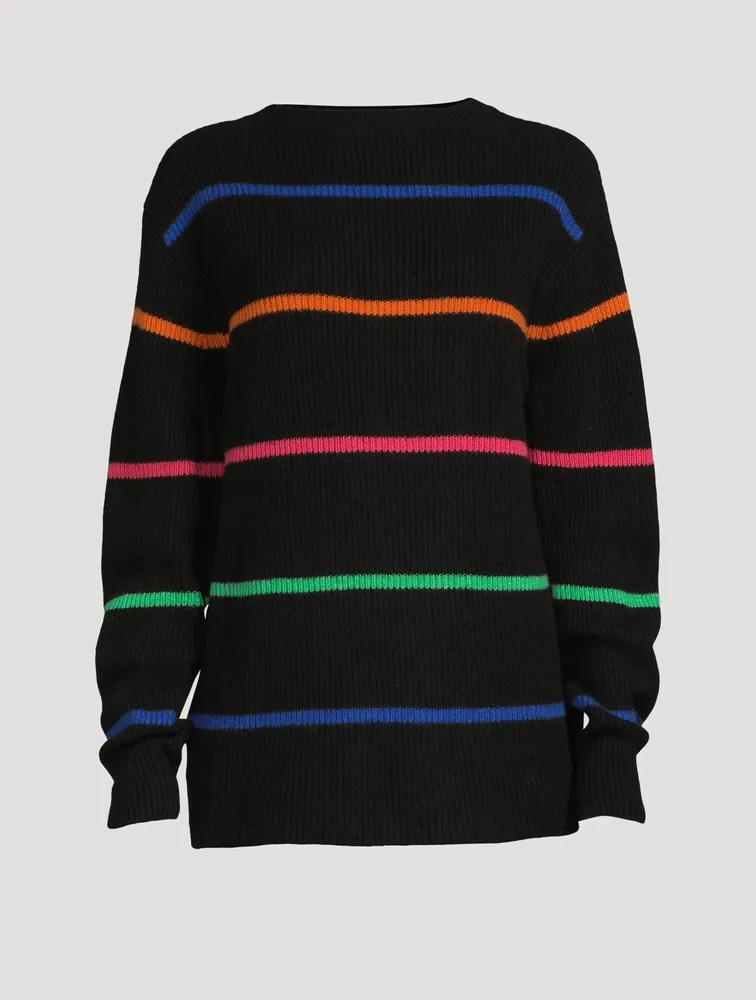 Mr Robin Cashmere Sweater Striped Print
