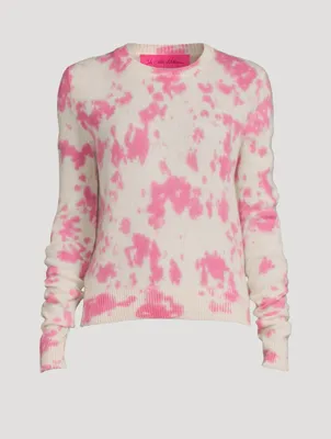 Tranquility Cashmere Sweater Tie-Dye Print