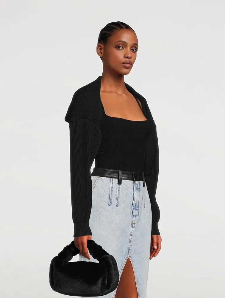 Ribbed Knit Shrug