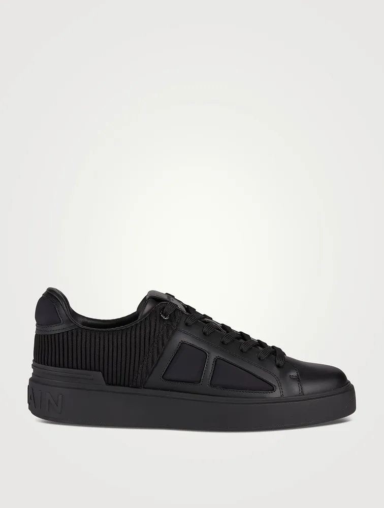 B-Court Leather And Neoprene Sneakers