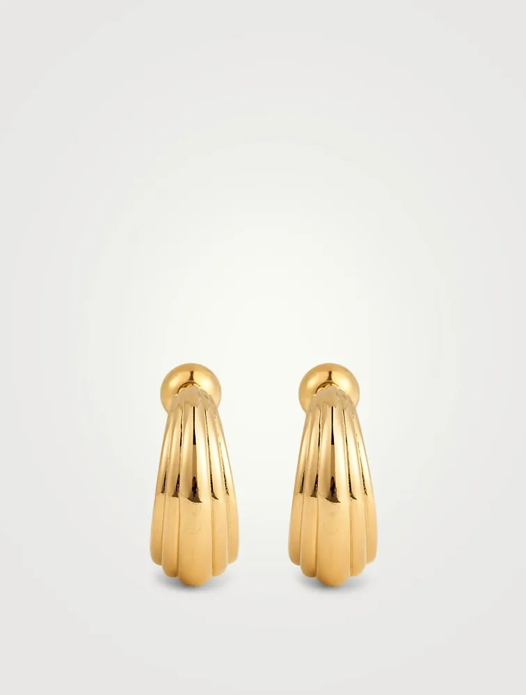 Large Blondeau 18K Gold Vermeil Hoop Earrings