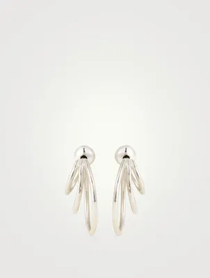 Small Sterling Silver Triple Hoop Earrings