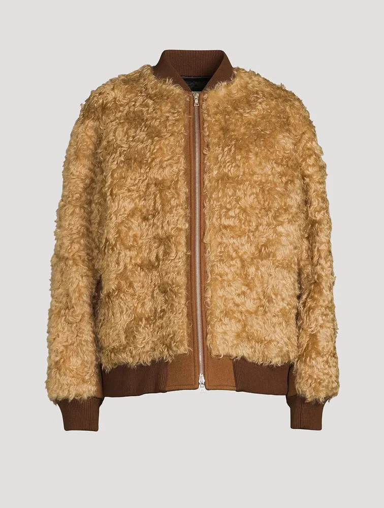 Varlo Faux Fur Bomber Jacket