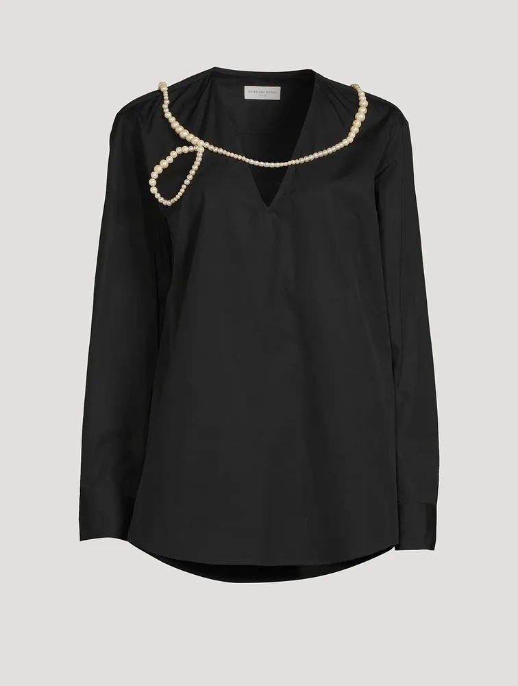 Campo Cotton Shirt With Pearls