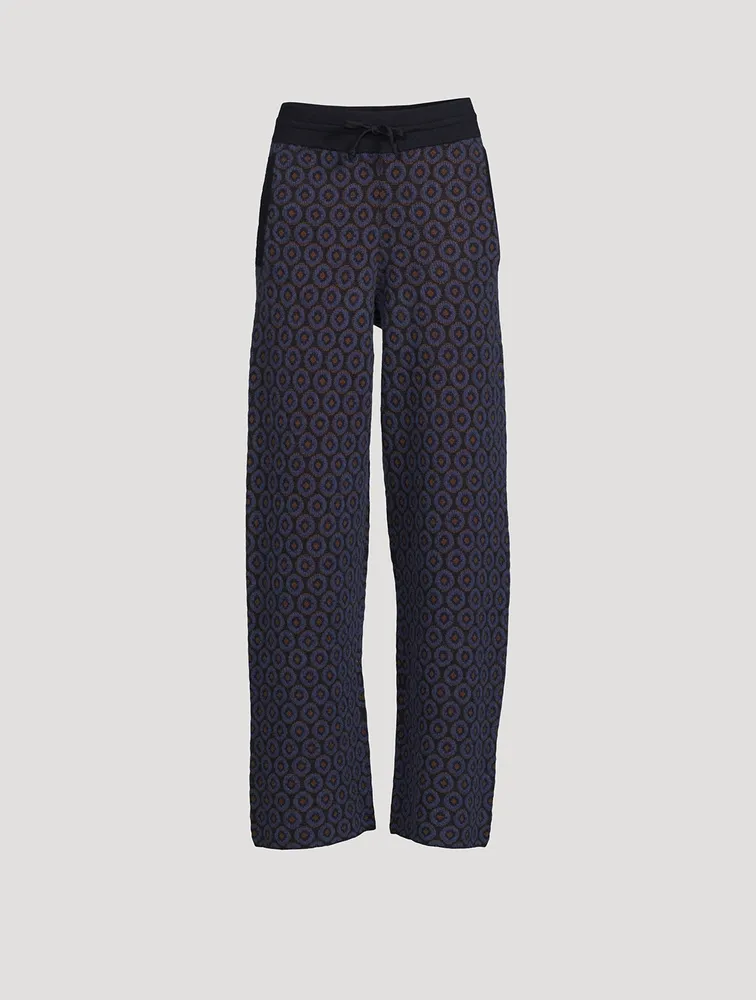 Tindra Jacquard Wool Trousers