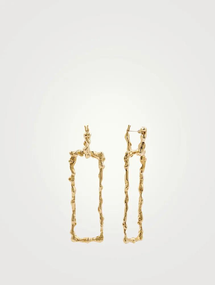 Lava Bronze Drop Earrings