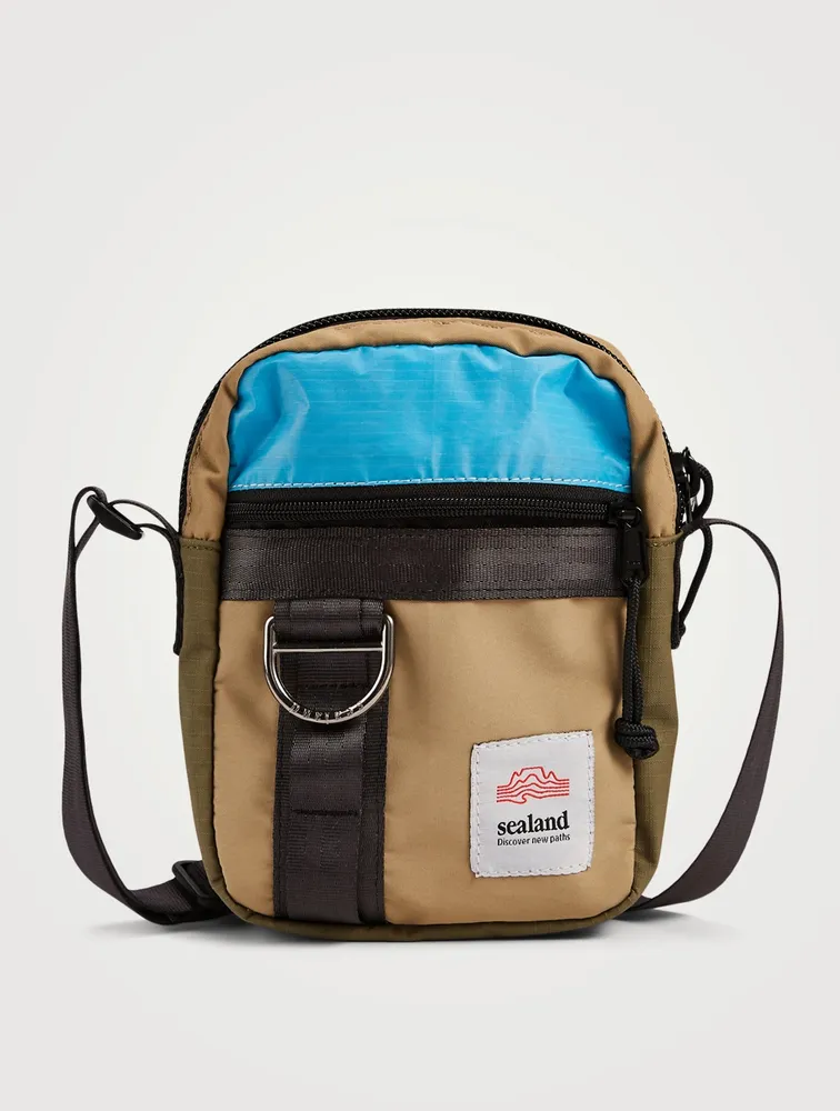 Zeplin Upcycled Canvas Portrait Crossbody Bag