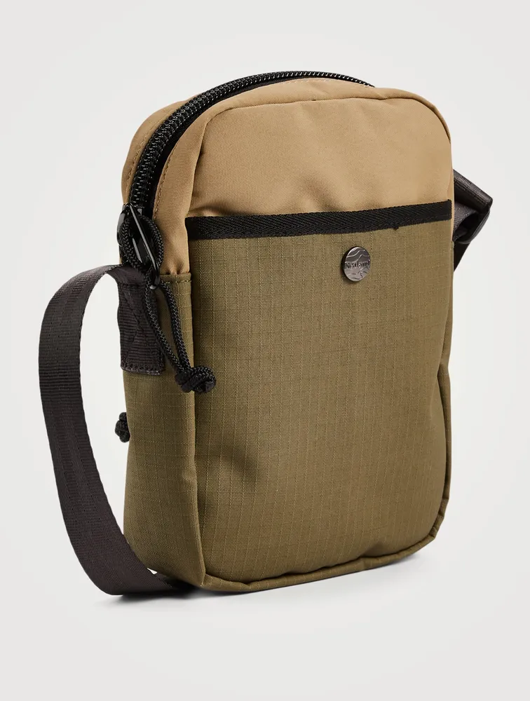 Zeplin Upcycled Canvas Portrait Crossbody Bag