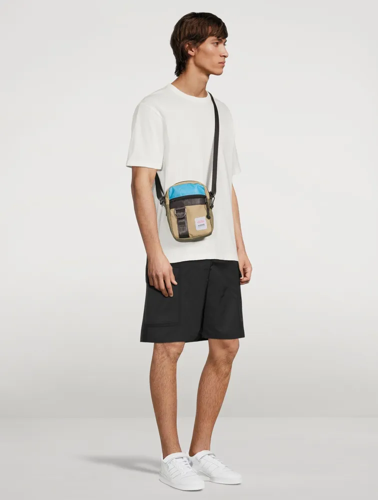 Zeplin Upcycled Canvas Portrait Crossbody Bag