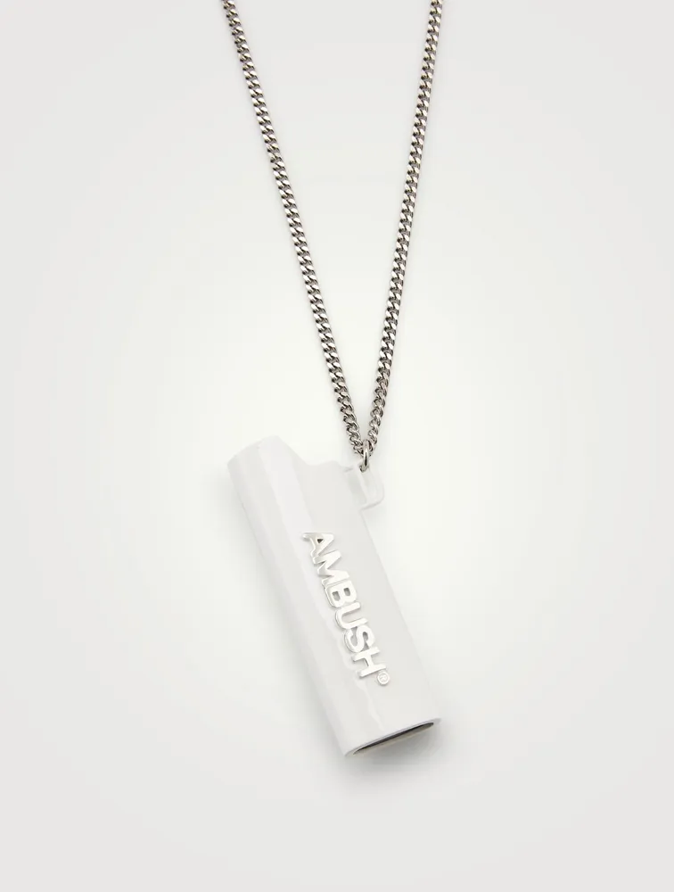 Lighter Case Necklace With Logo