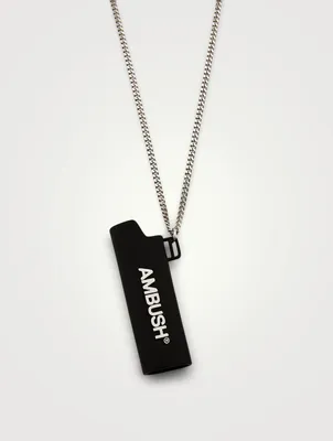 Lighter Case Necklace With Logo