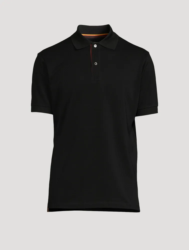 Slim-Fit Polo Shirt With Artist Stripe Placket
