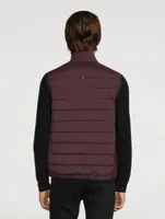 Damson Mixed Media Down Vest