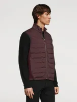 Damson Mixed Media Down Vest