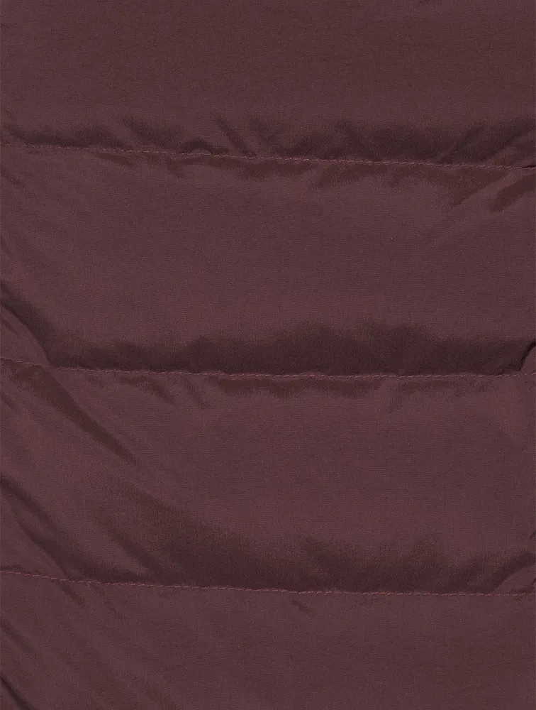 Damson Mixed Media Down Vest