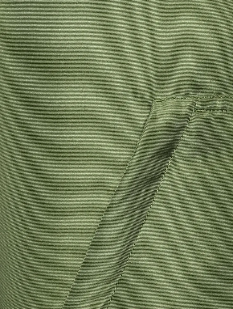 Silk-Blend Faille Blouson Jacket