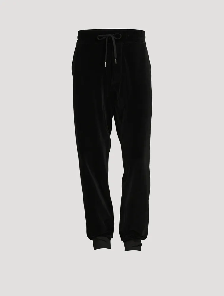Velour Drawstring Sweatpants