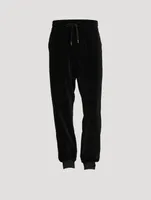 Velour Drawstring Sweatpants