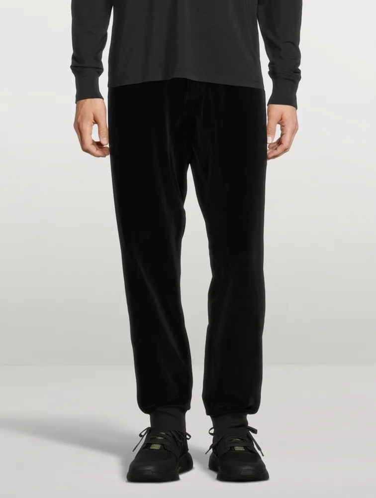 Velour Drawstring Sweatpants