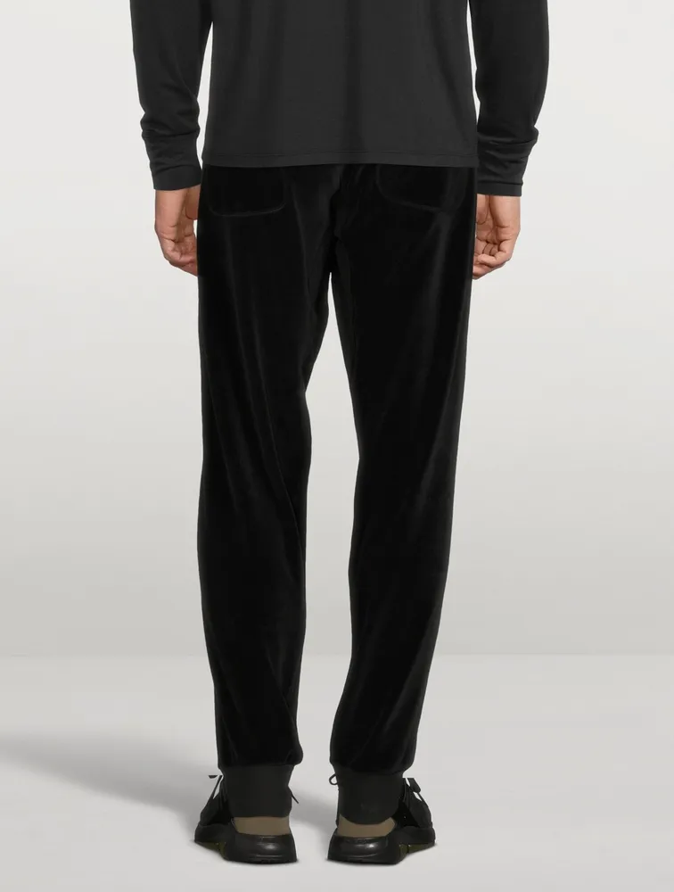 Velour Drawstring Sweatpants
