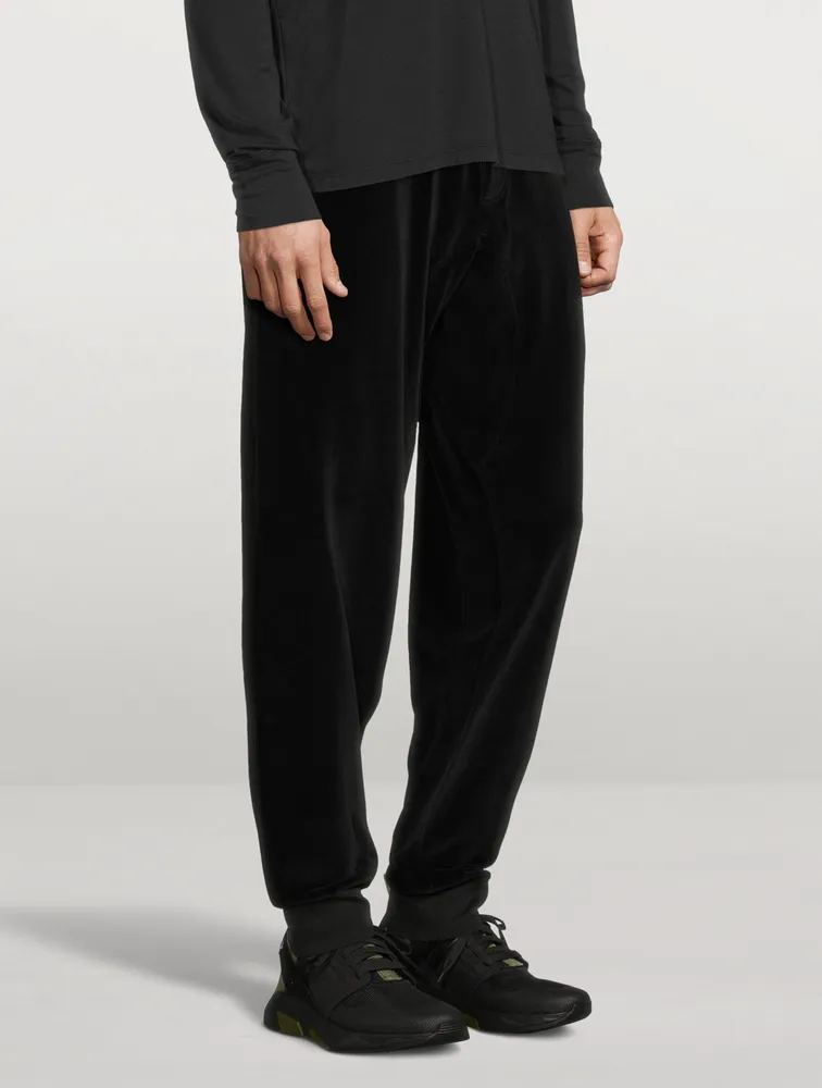 Velour Drawstring Sweatpants