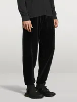 Velour Drawstring Sweatpants