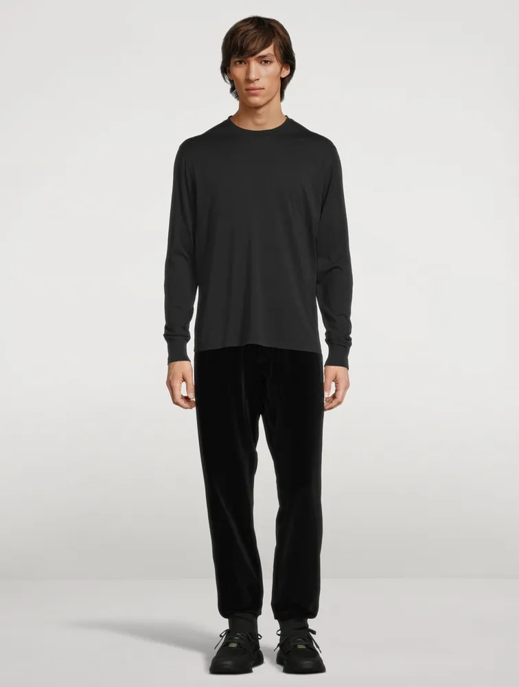 Velour Drawstring Sweatpants
