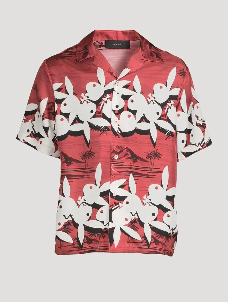Playboy Aloha Silk Short-Sleeve Shirt