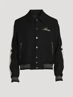 Bones Wool-Blend Varsity Jacket