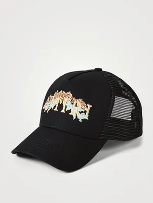 Floral Logo Trucker Hat